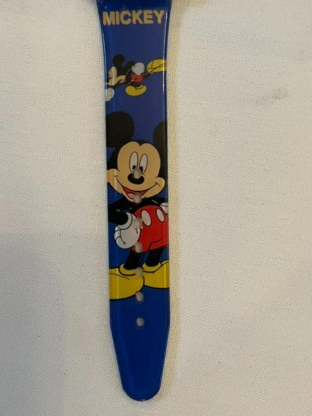 MICKEY MOUSE | Vintage Watch Blue Silicone Band-NEW Battery-EUC